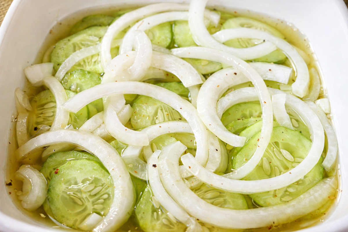 Pickled Cucumber with Onions