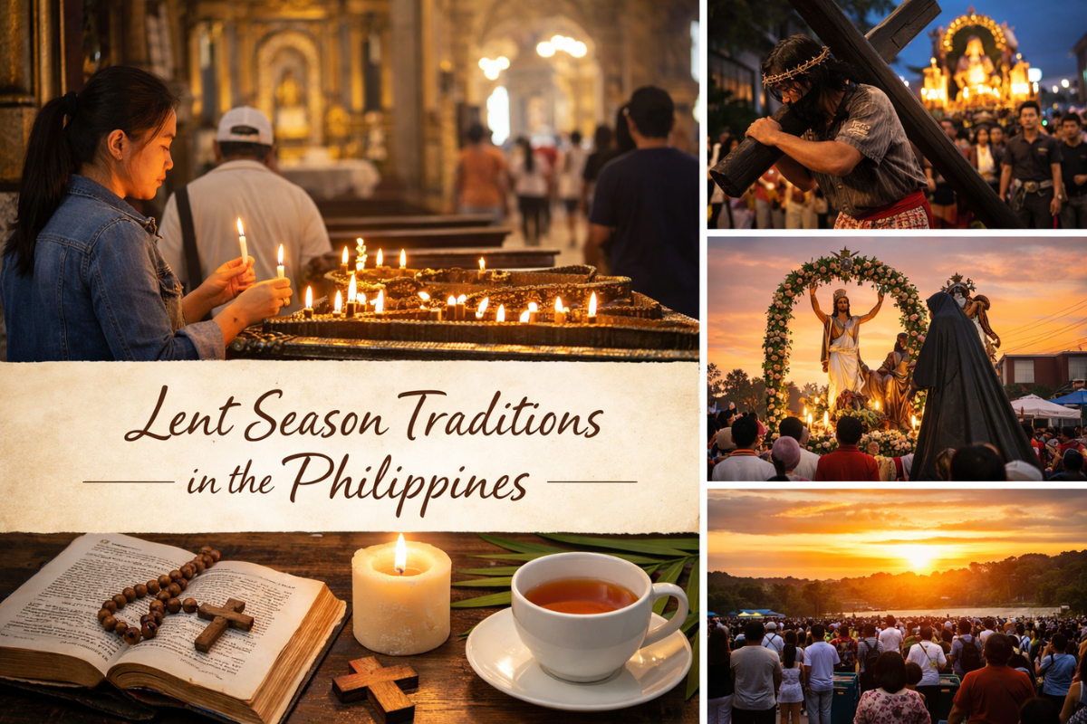 Different traditions in Philippines during Holy Week.