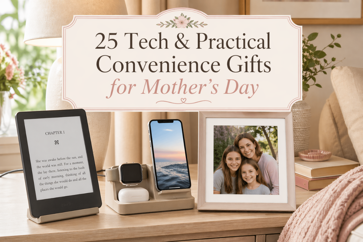 tech and practical convenience gifts for Mother’s Day for everyday home use