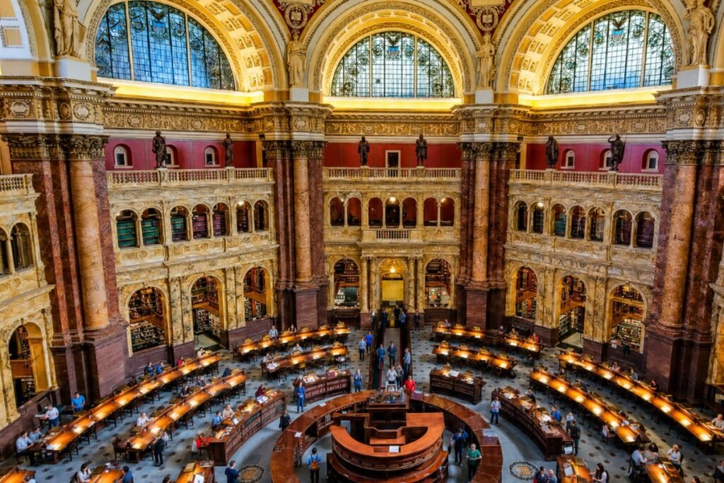 Washington DC July 2026 Library of Congress travel stop near the U.S. Capitol.