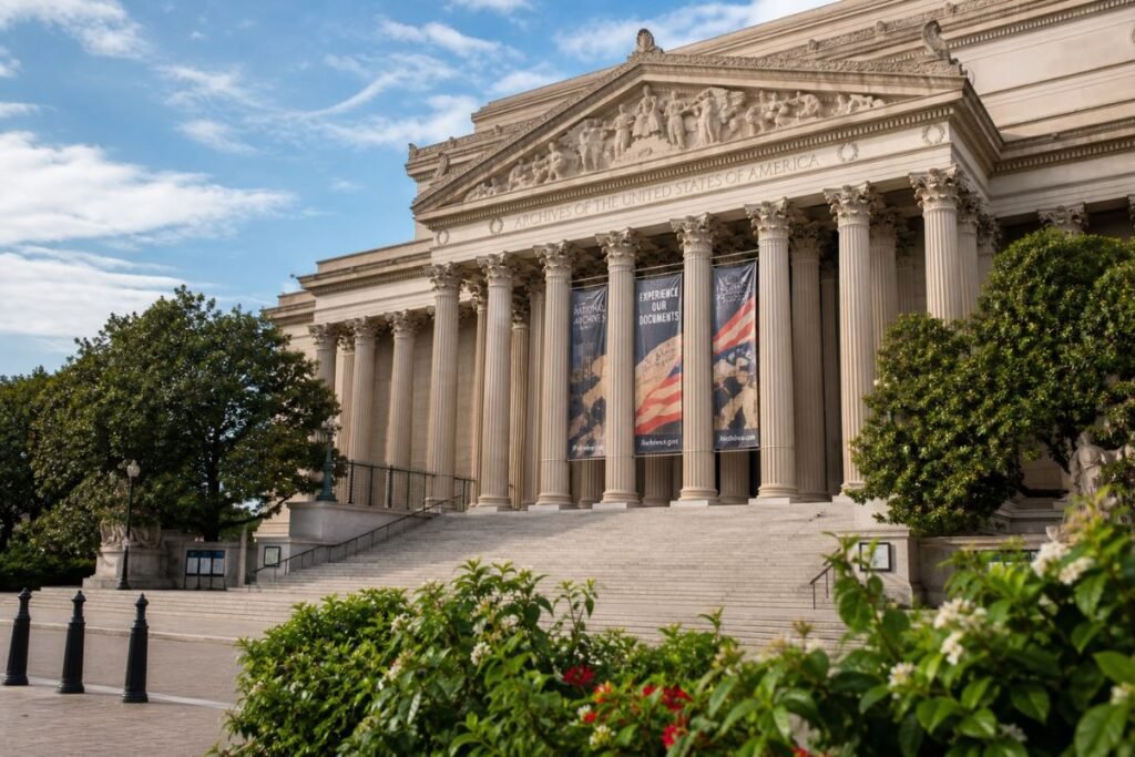 Washington DC July 2026 visit to the National Archives Museum for America’s 250th.